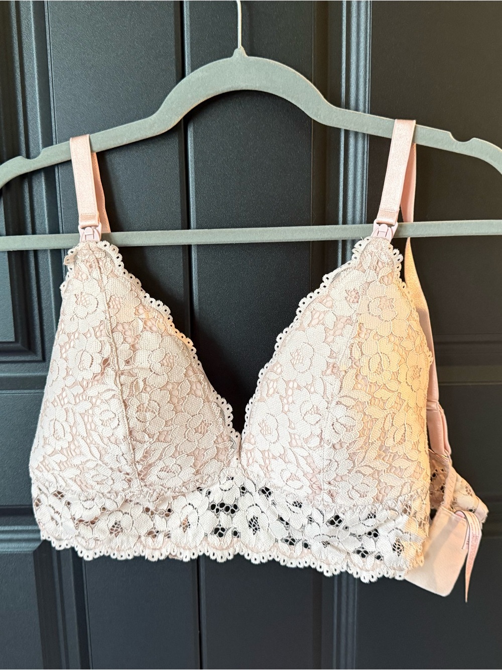 Momanda Lace Nursing Bra 'Adobe Rose' Sz 36E - NWT